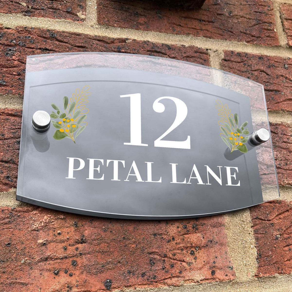 Contemporary House Number Sign Acrylic Door Signs Door Number