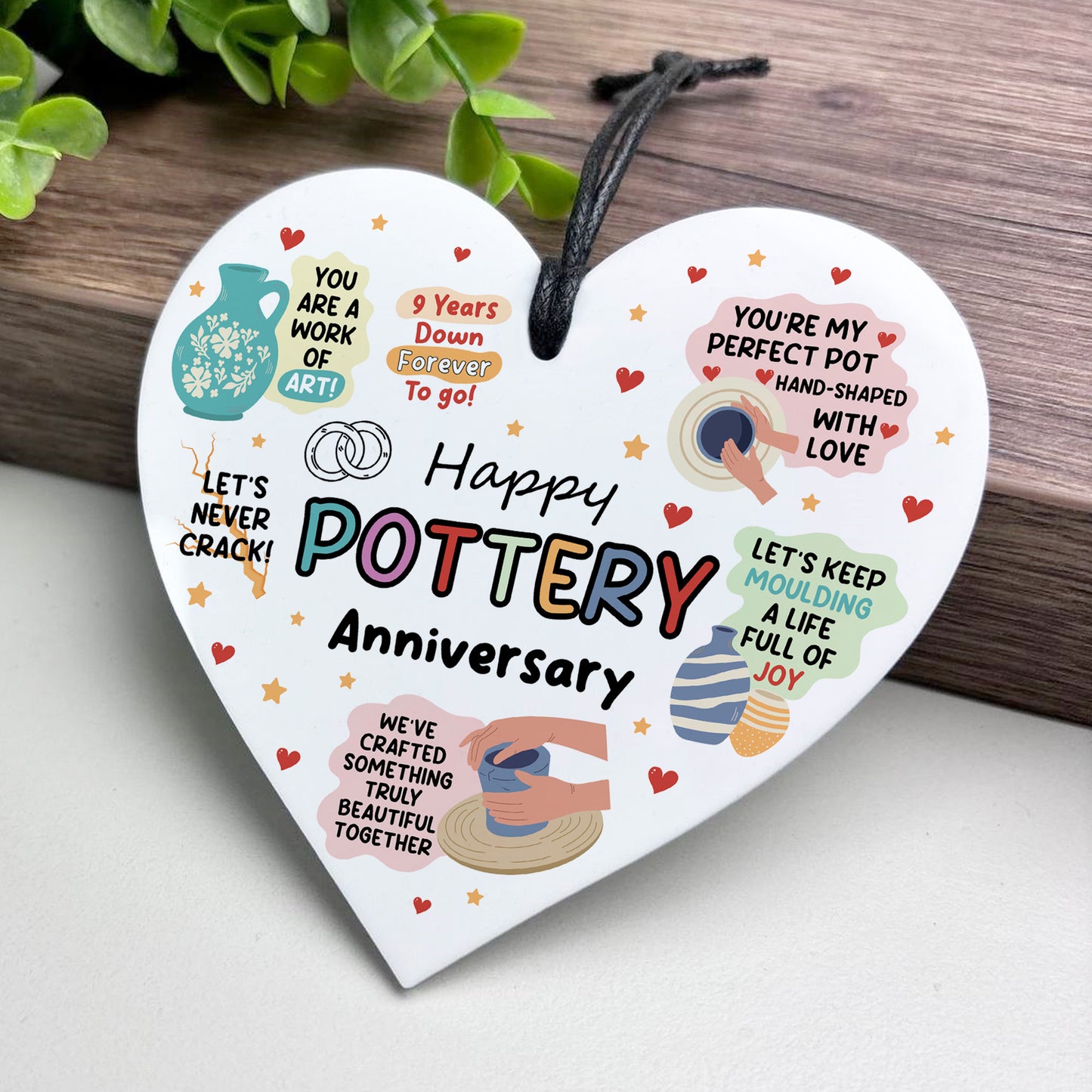 Funny 9th Anniversary Gift Pottery Anniversary Gifts For Husband