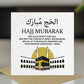 Hajj Mubarak Muslim Card Blessings Dua Kaaba Islamic Cards