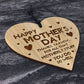 FUNNY Gift For Mothers Day Wood Heart Mum Gift From Daughter Son