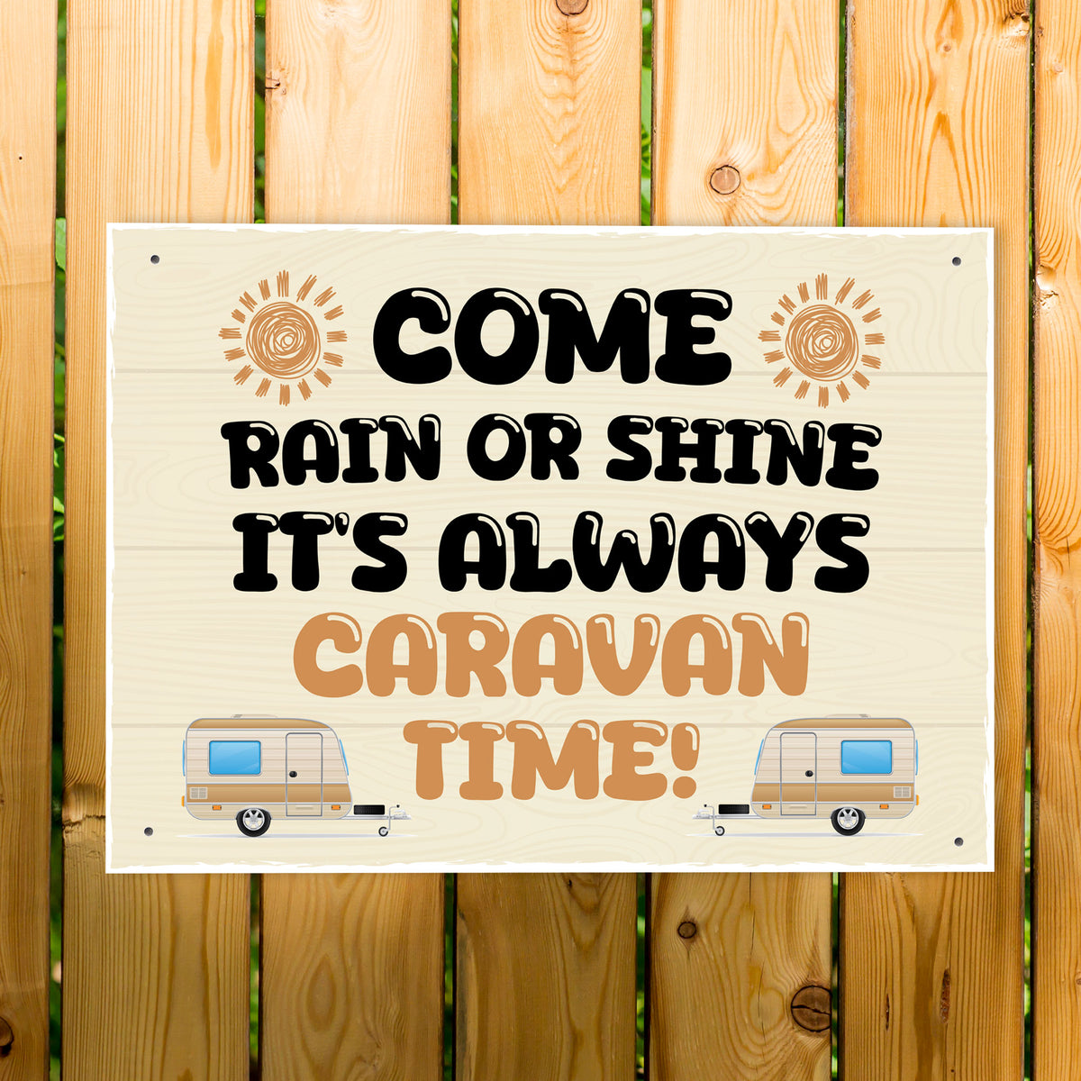 Its Caravan Time Funny Hanging Wall Door Sign For Caravan