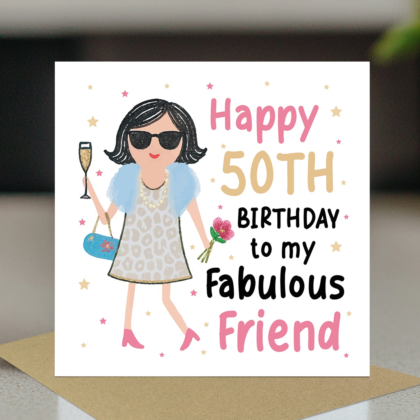 50th Birthday Card For Fabulous Friend Best Friend Card For 50th