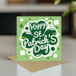 Happy St Patrick’s Day Card Irish Day Card With Shamrock