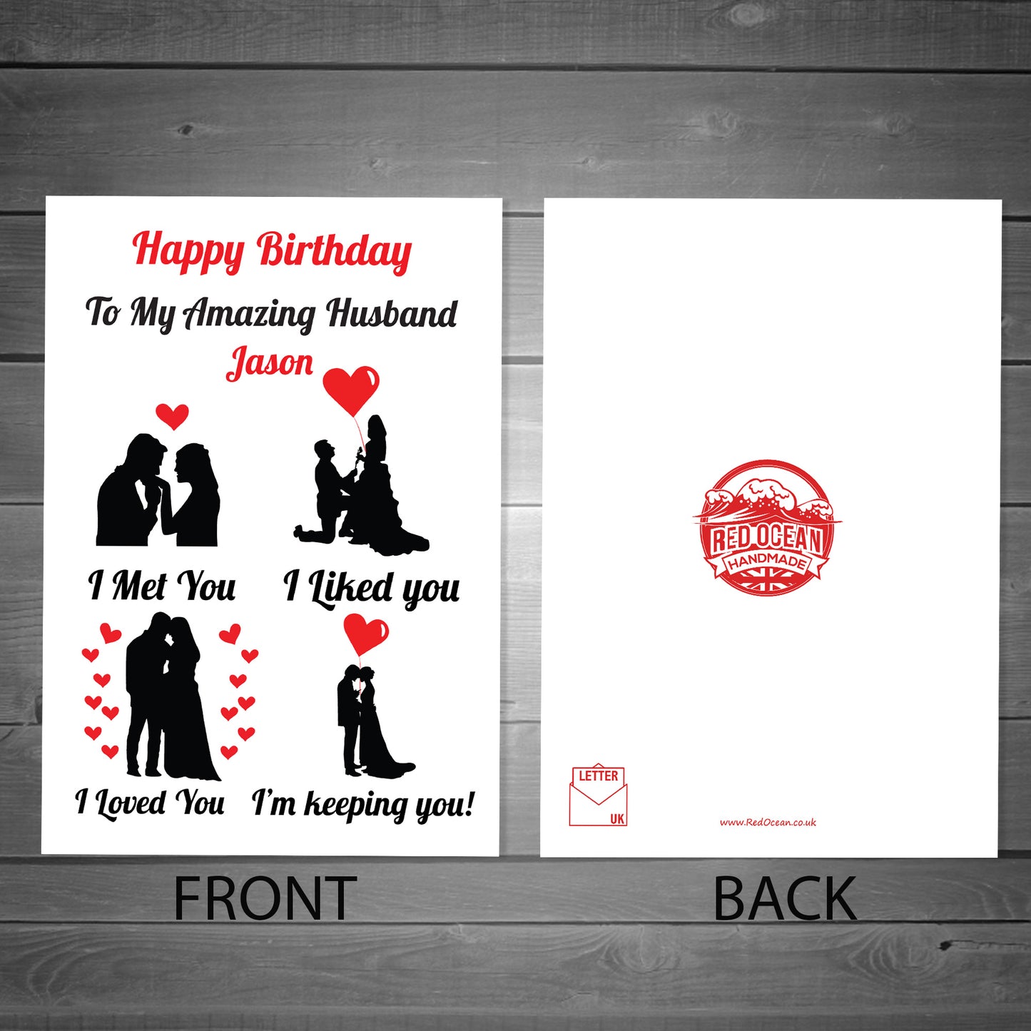Birthday Card For Husband Personalised Birthday Card For Husband
