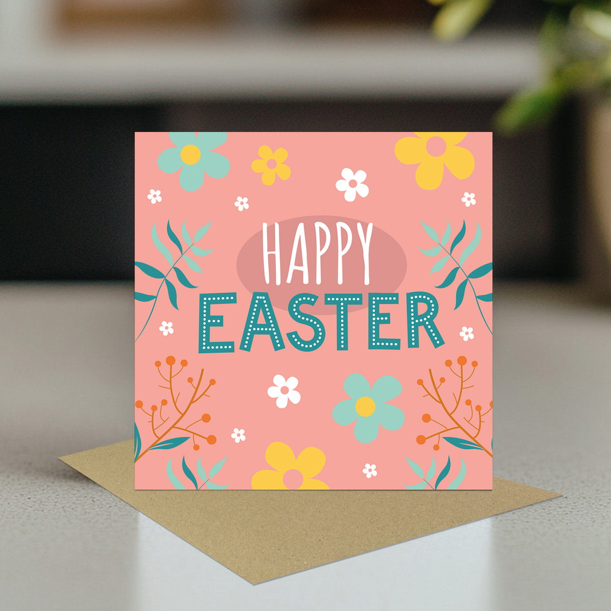 Easter Card, Pink Easter Card, Card For Easter, Easter Wishes