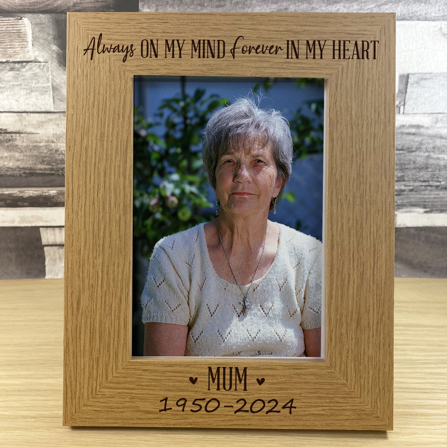 Mum Memorial Gift for Loss of Loved One Memorial Photo Frame 5x7