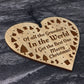 Christmas Gift For Grandad Hanging Wooden Heart Grandparent