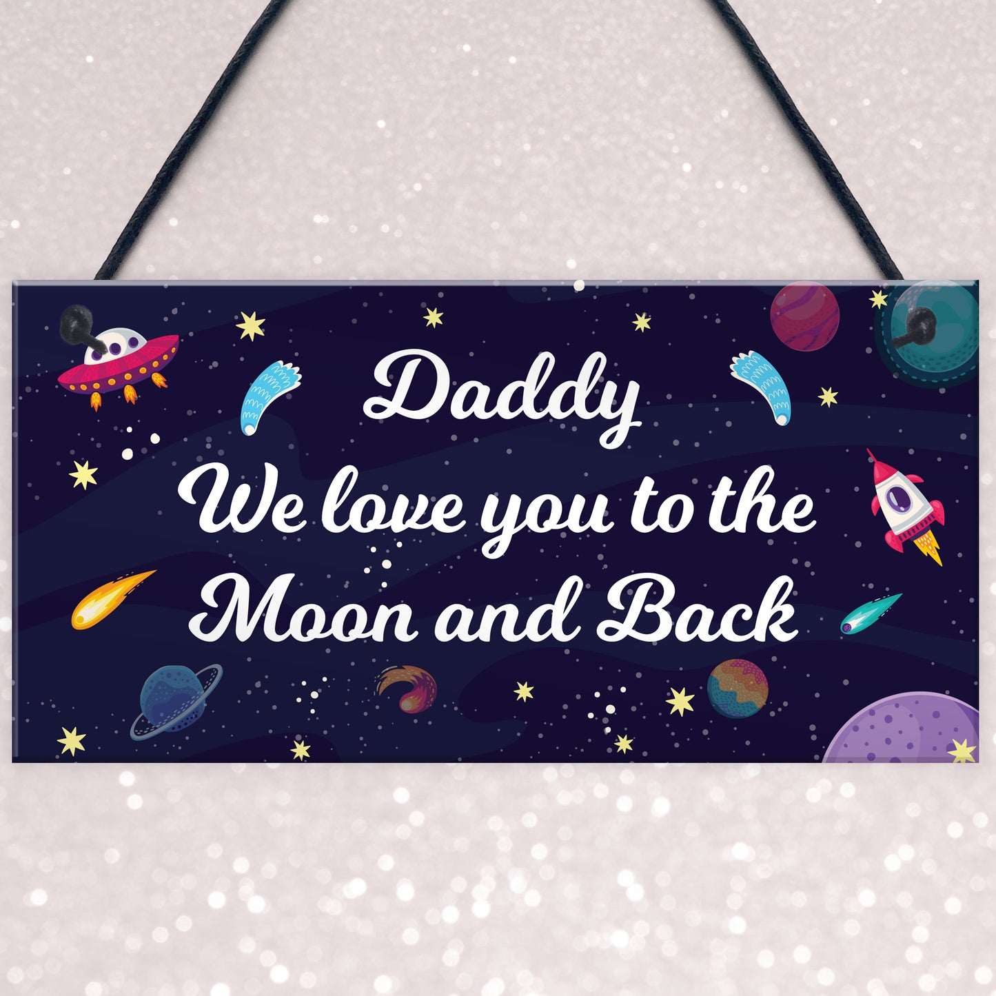 Daddy Gift For Fathers Day Birthday To The Moon And Back