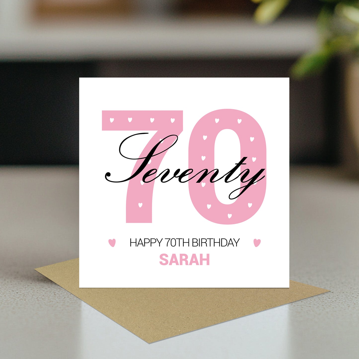 PERSONALISED 70th Birthday Card For Nan Auntie Mum Friend