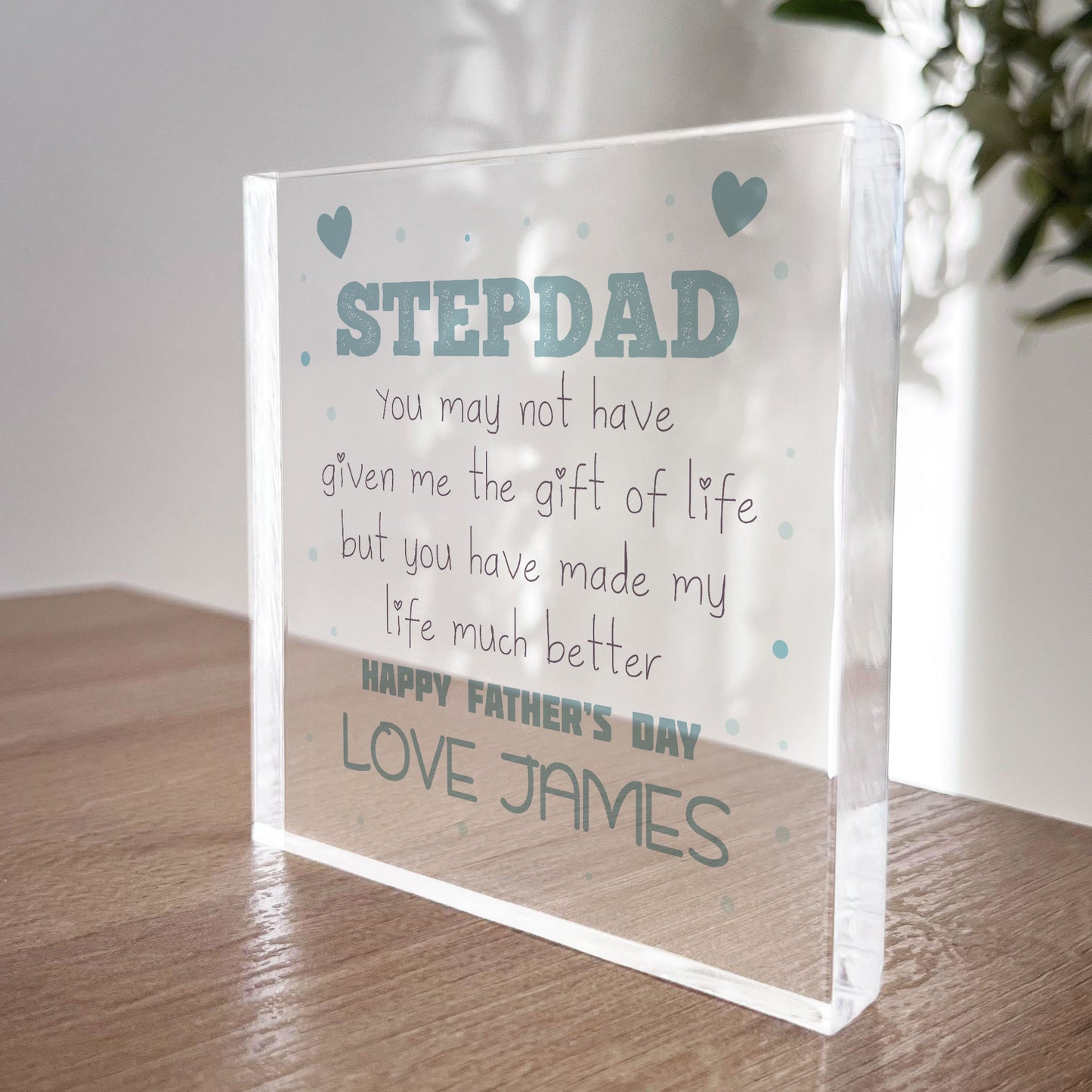 Fathers Day Gift For Step Dad Personalised Gift For Step Dad