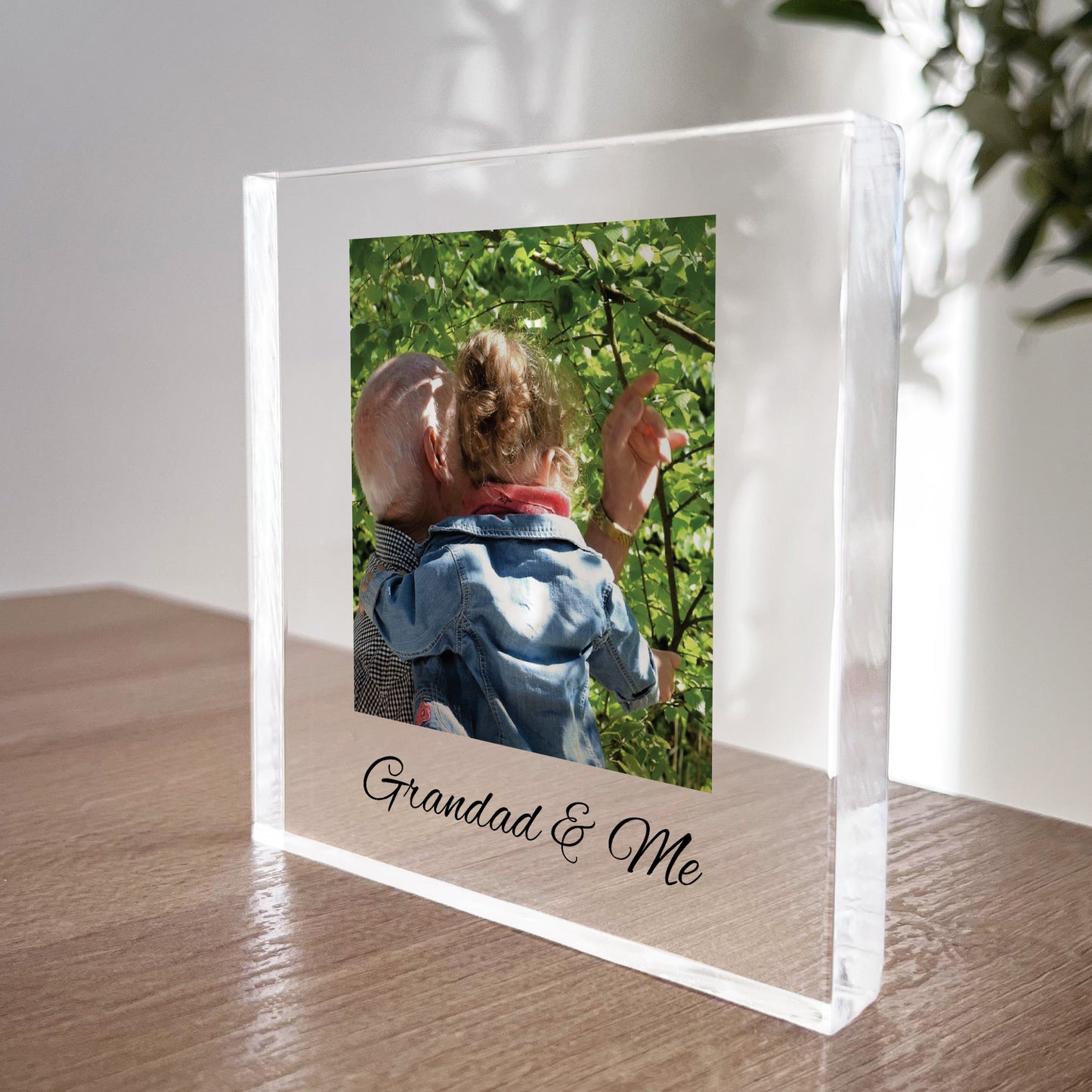 Fathers Day Gift For Grandad GRANDAD AND ME Plaque Grandad Photo