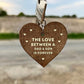 Keyring Father’s Day Gift From Son Wood Heart Dad And Son Gift