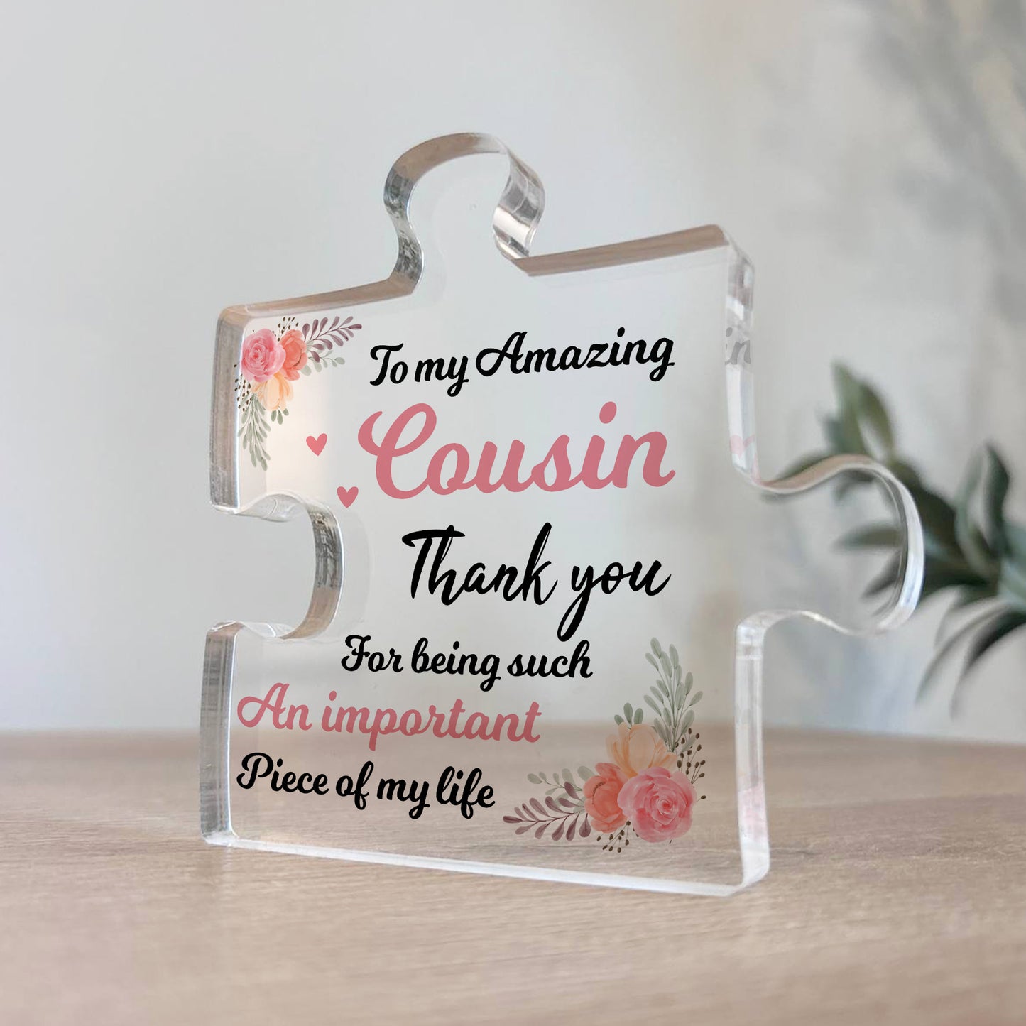 Gift For Cousin Important Piece Of My Life Amazing Cousin Gift
