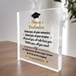 Happy Graduation Plaque Congratulations Graduate Degree Gift