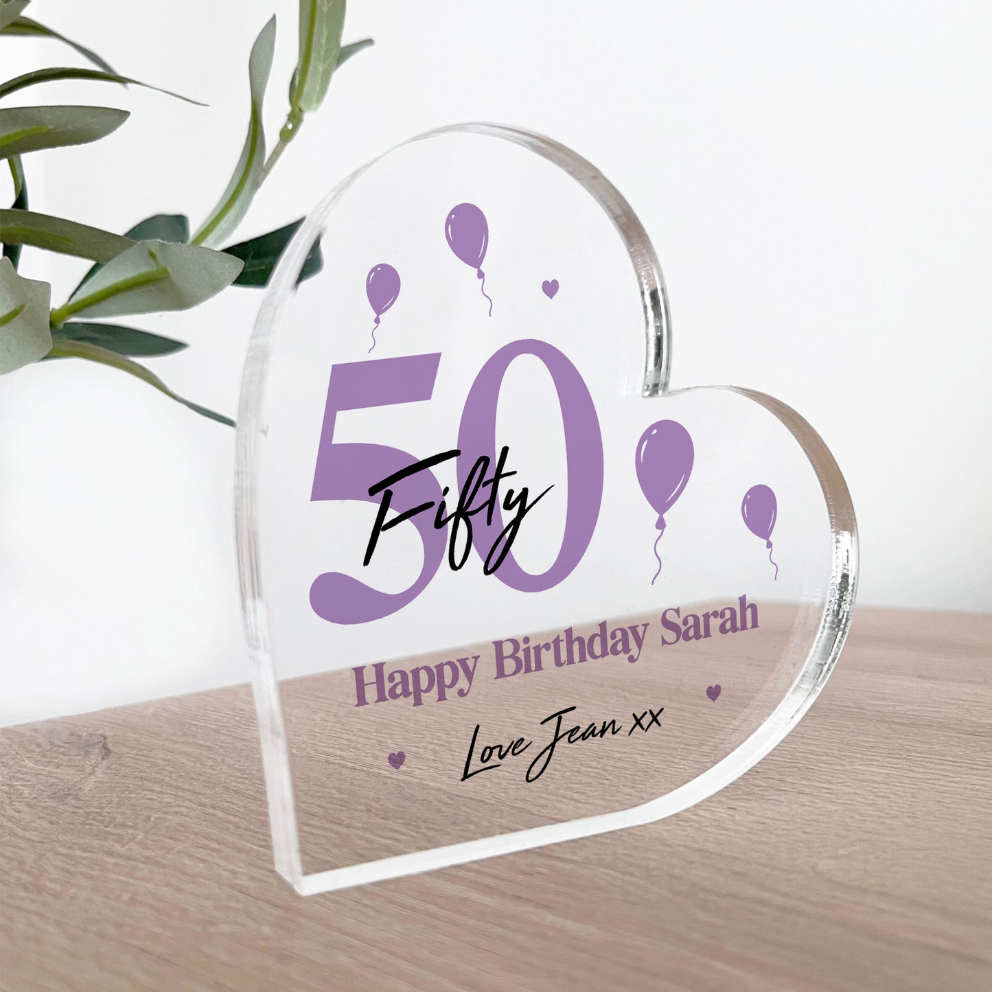 PERSONALISED 50th Birthday Gifts For Women Mum Sister Auntie Nan