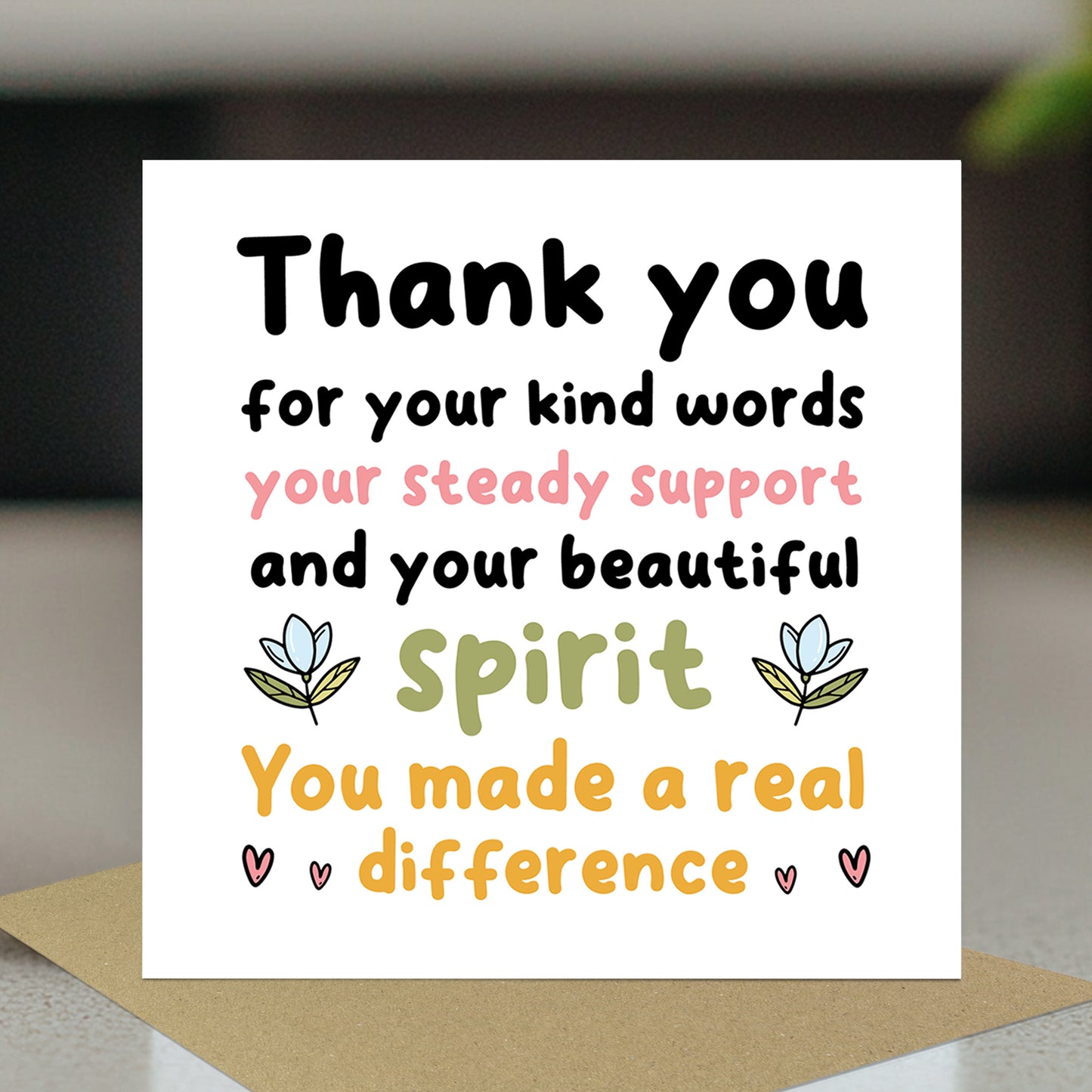 Card For Teacher Volunteer Teaching Assistant Mentor Tutor