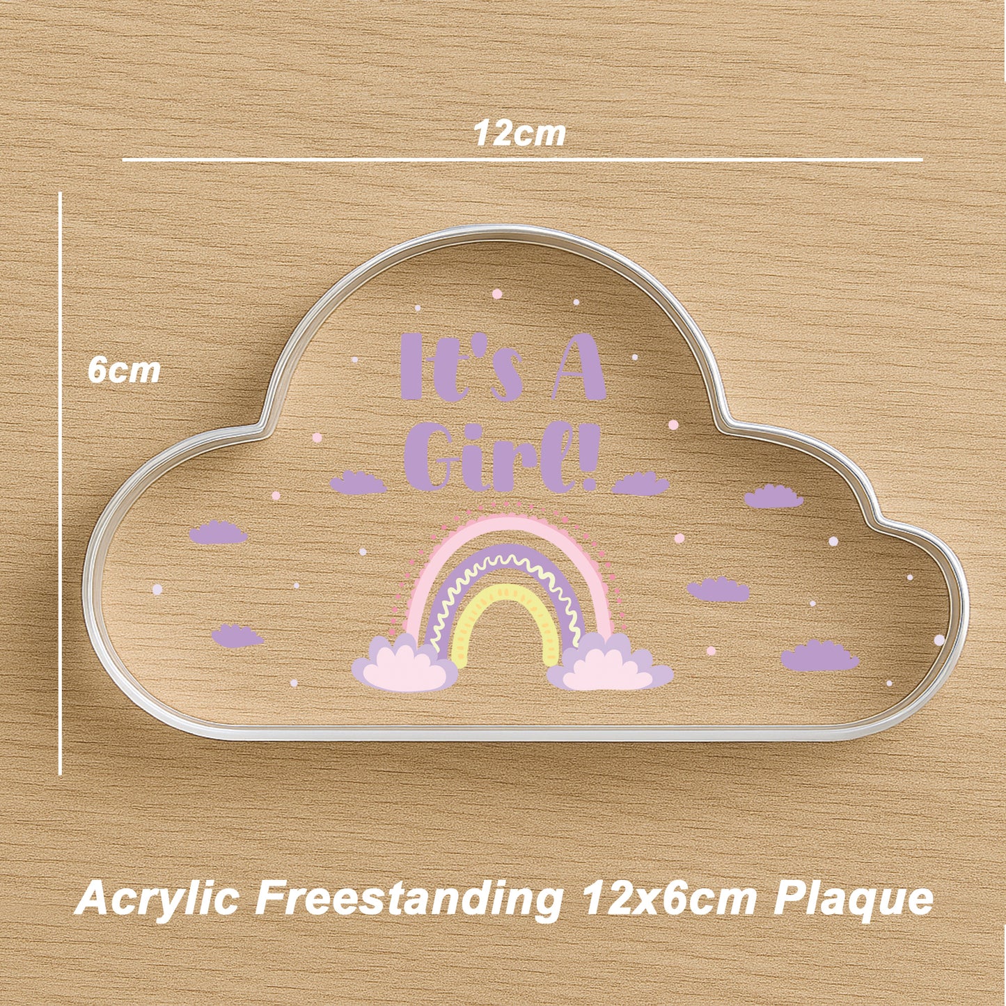 It's A Girl Gender Reveal Plaque Keepsake Nursery Decor Gifts