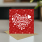 Happy Valentines Day Card For Boyfriend Girlfriend 14x14 Card