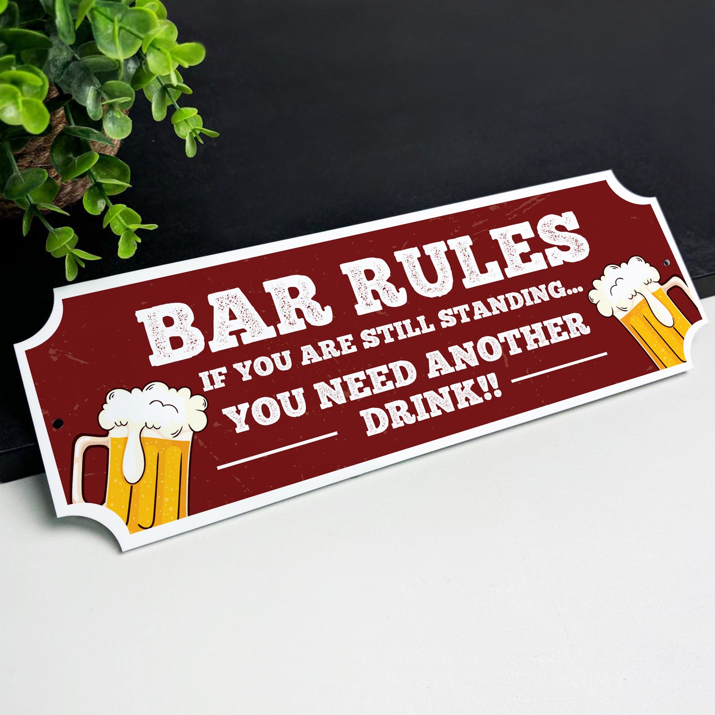 Acrylic Bar Sign Bar Rules Plaque Bar Accessories for Home Pub