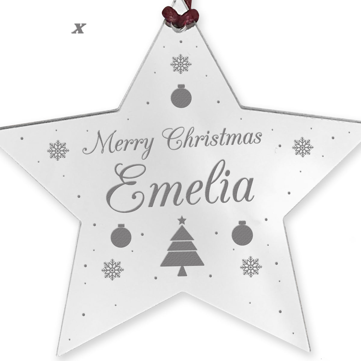 Personalised Christmas Bauble For Daughter Son Acrylic Decor