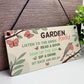 Perfect Garden Sign For Outside Hanging Garden Rules Sign