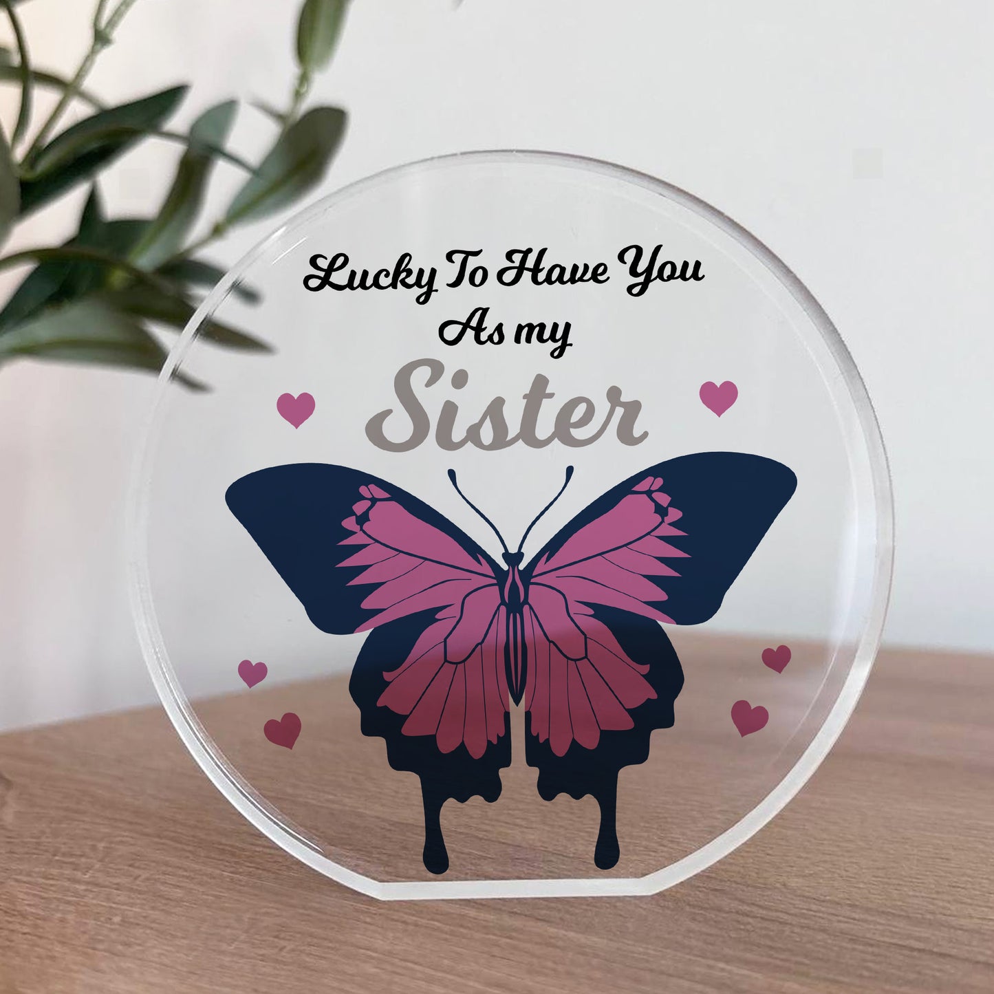 Thank You Gift For Sister Birthday Christmas Acrylic Plaque