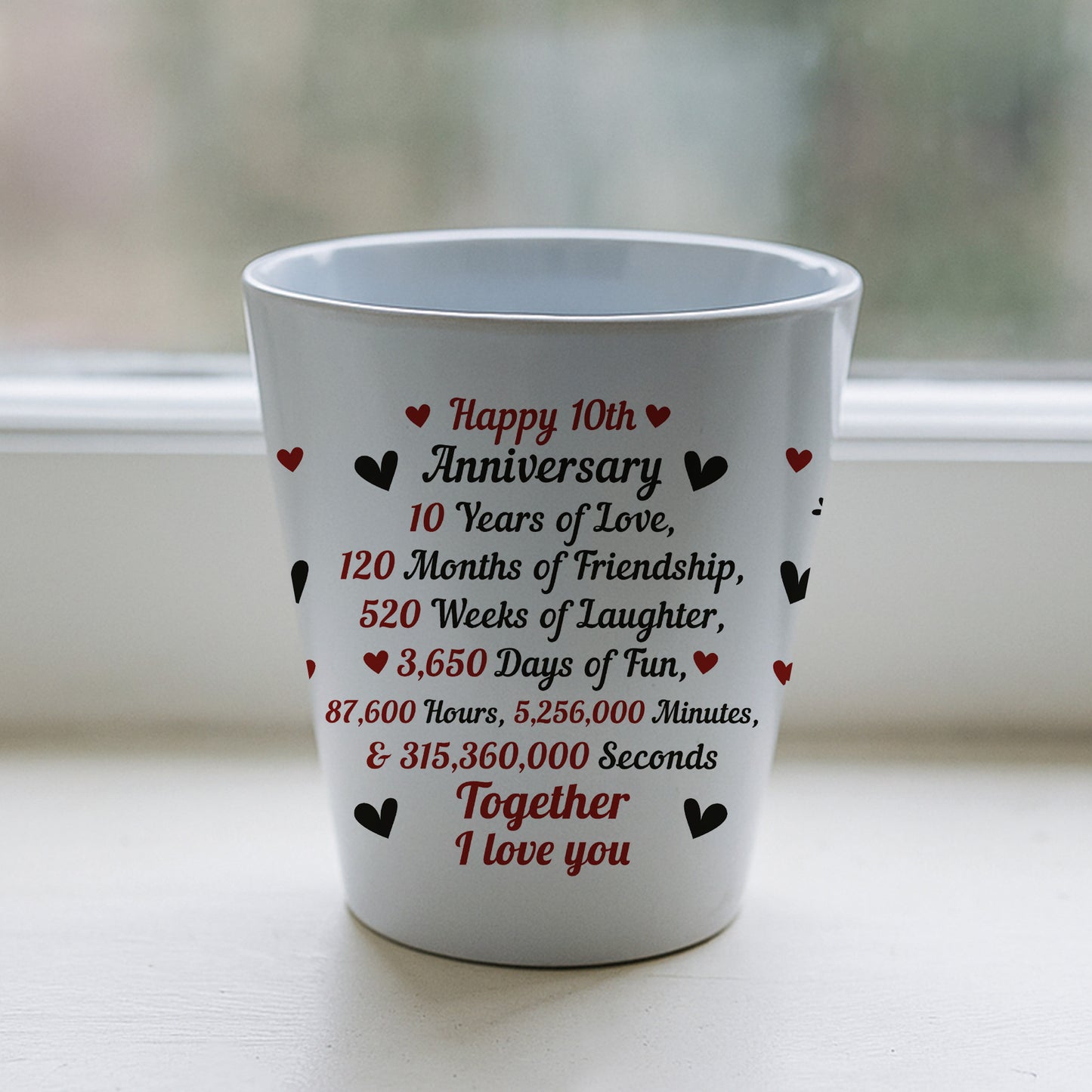 10th Anniversary Gifts For Wife Girlfriend Boyfriend Couple Gift