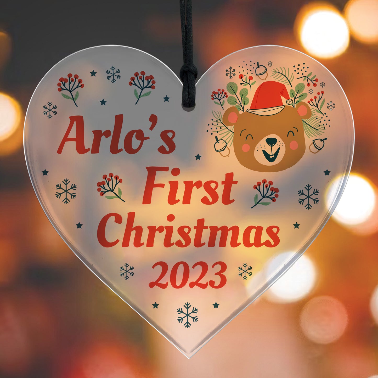 Personalised Baby First Christmas Bauble Child 1st Christmas