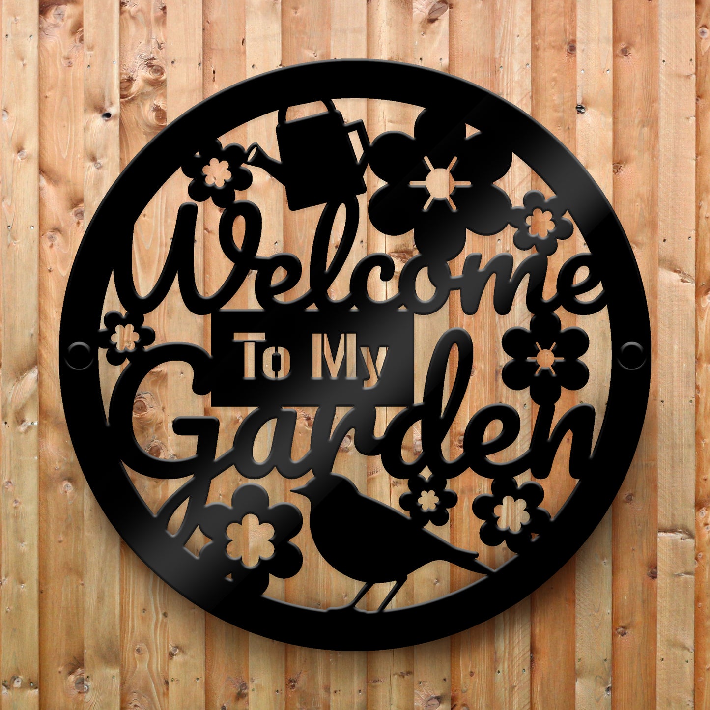 Garden Welcome Sign Garden Signs For Outside Acrylic Wall Plaque