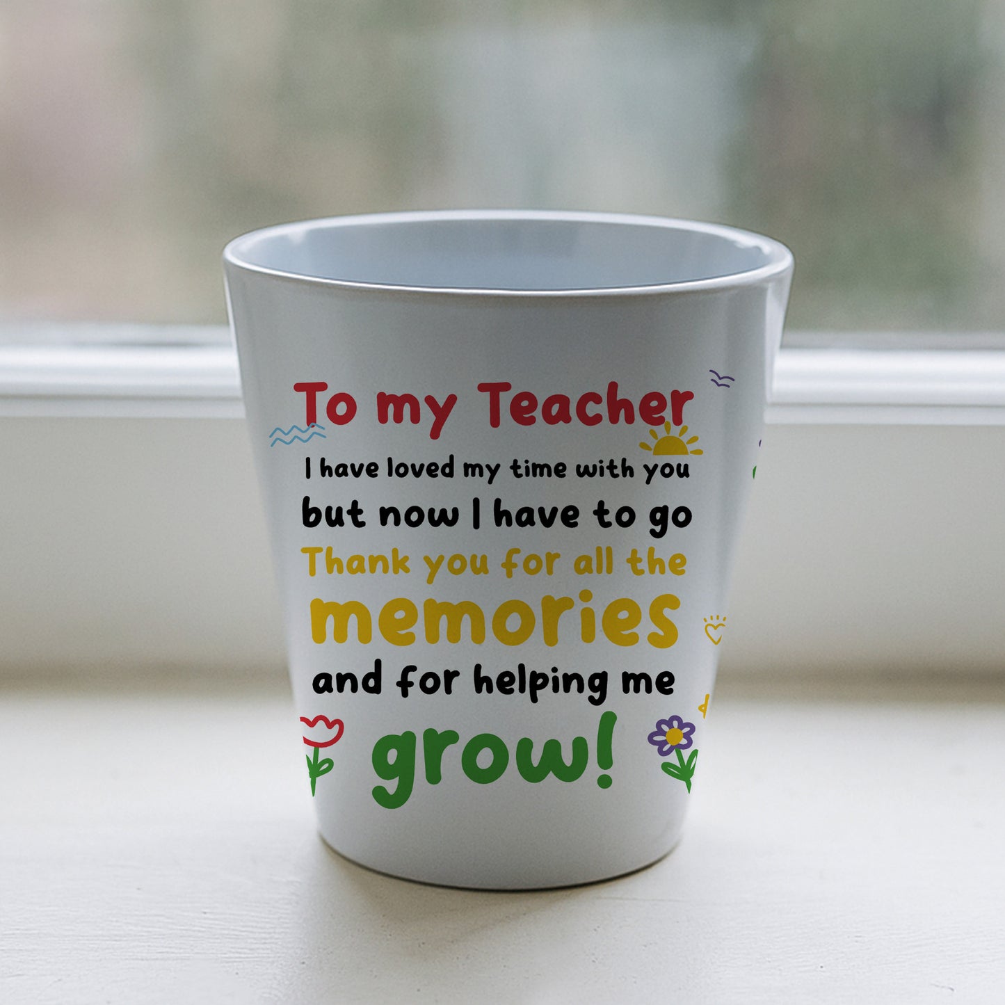 Teacher Gifts 10cm x 9cm Plant Pot Gifts for Teacher Leaving