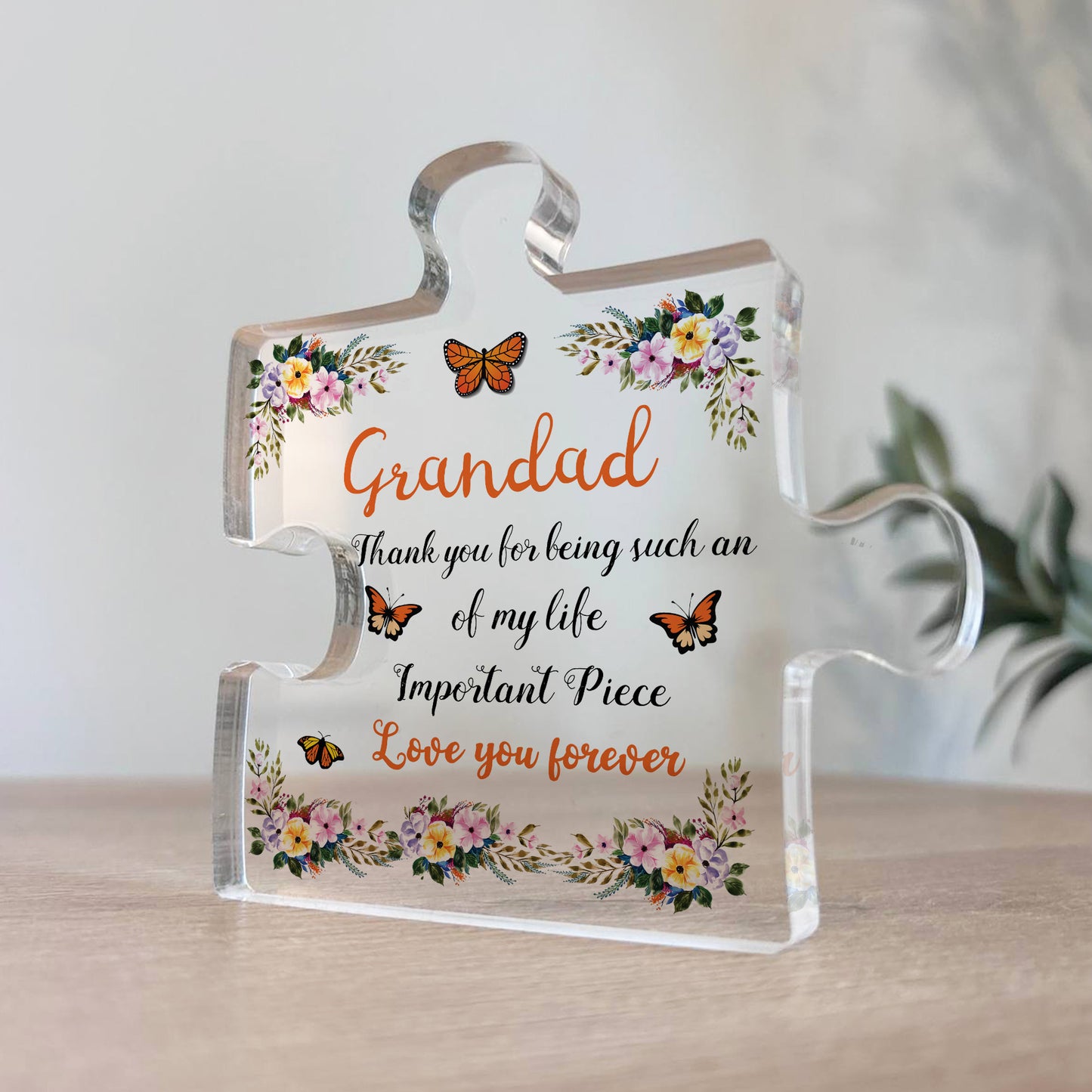 Grandad Birthday Gifts Presents Standing Plaque Keepsake