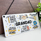Funny Grandad Plaque Gift For Fathers Day Birthday Gift