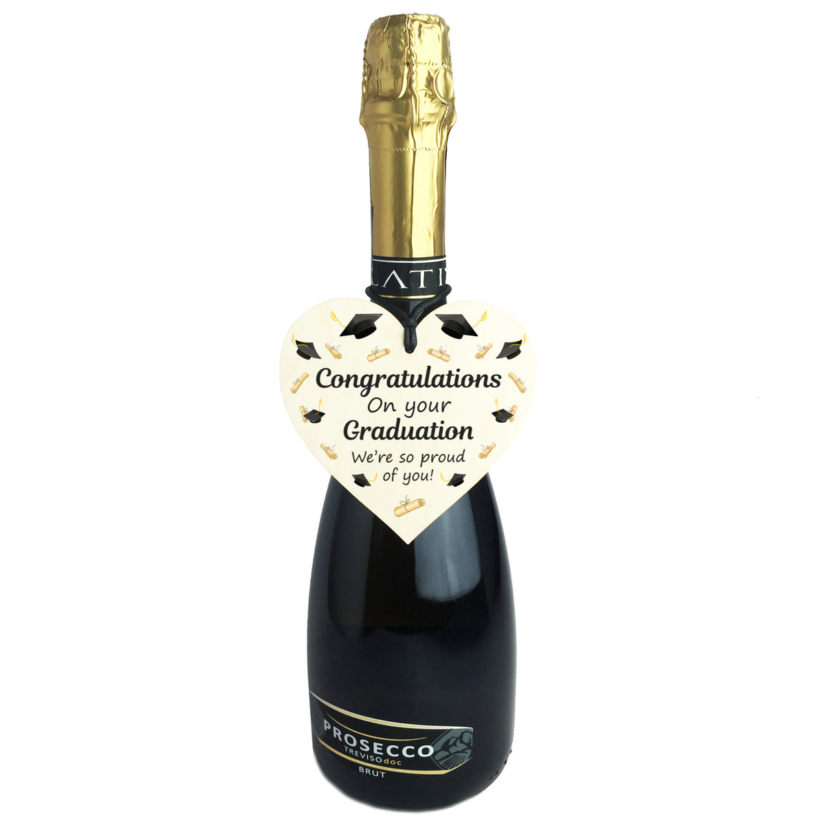 Congratulations On Your Graduation Gift Hanging Wood Heart Gift