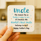 Gifts For Uncle UNCLE COASTER Uncle Birthday Gift For Christmas