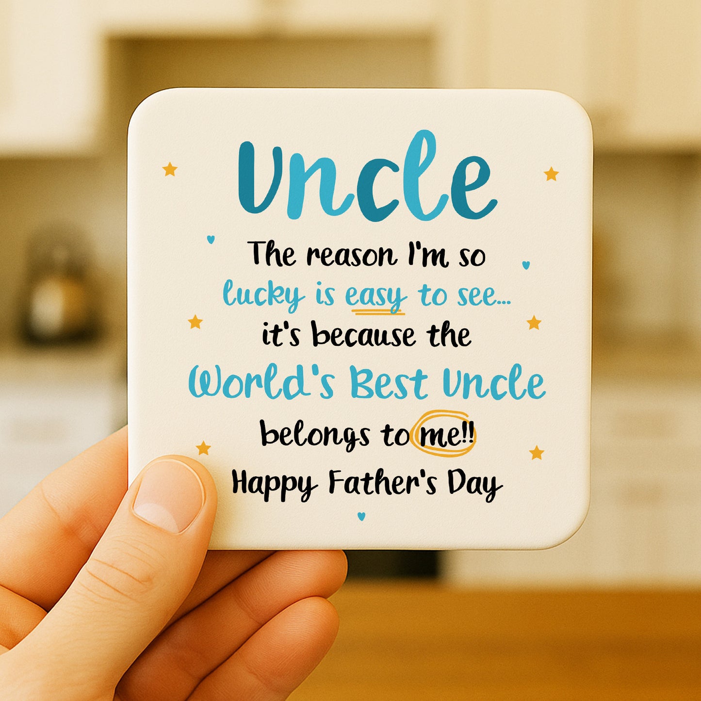 Gifts For Uncle UNCLE COASTER Uncle Birthday Gift For Christmas