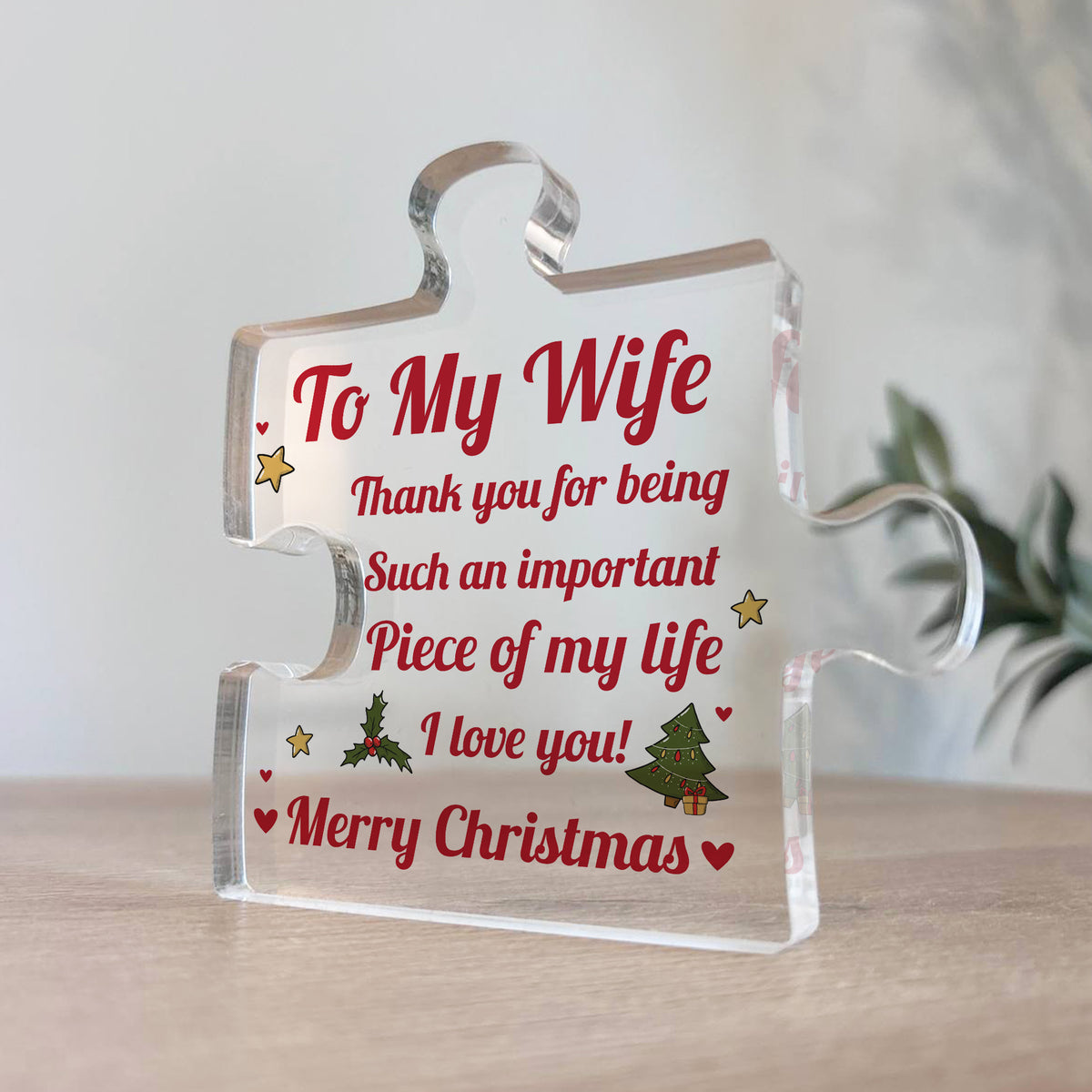 Gifts For Wife Thank You Important Piece Of My Life Wife Gift