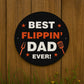 Fathers Day Gift For Dad Best Flippin Dad BBQ Sign Man Cave Sign