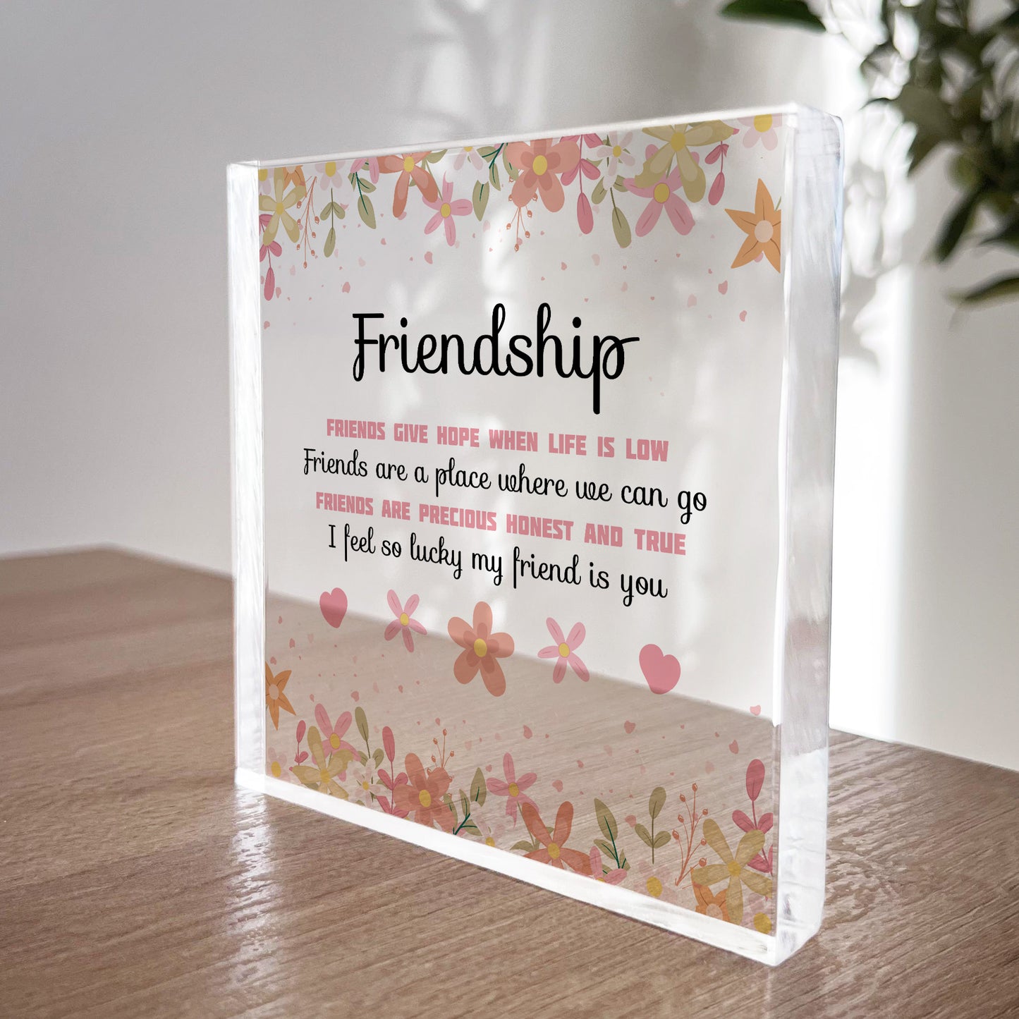 Friendship Gift For Best Friend Plaque Gift For Her Christmas