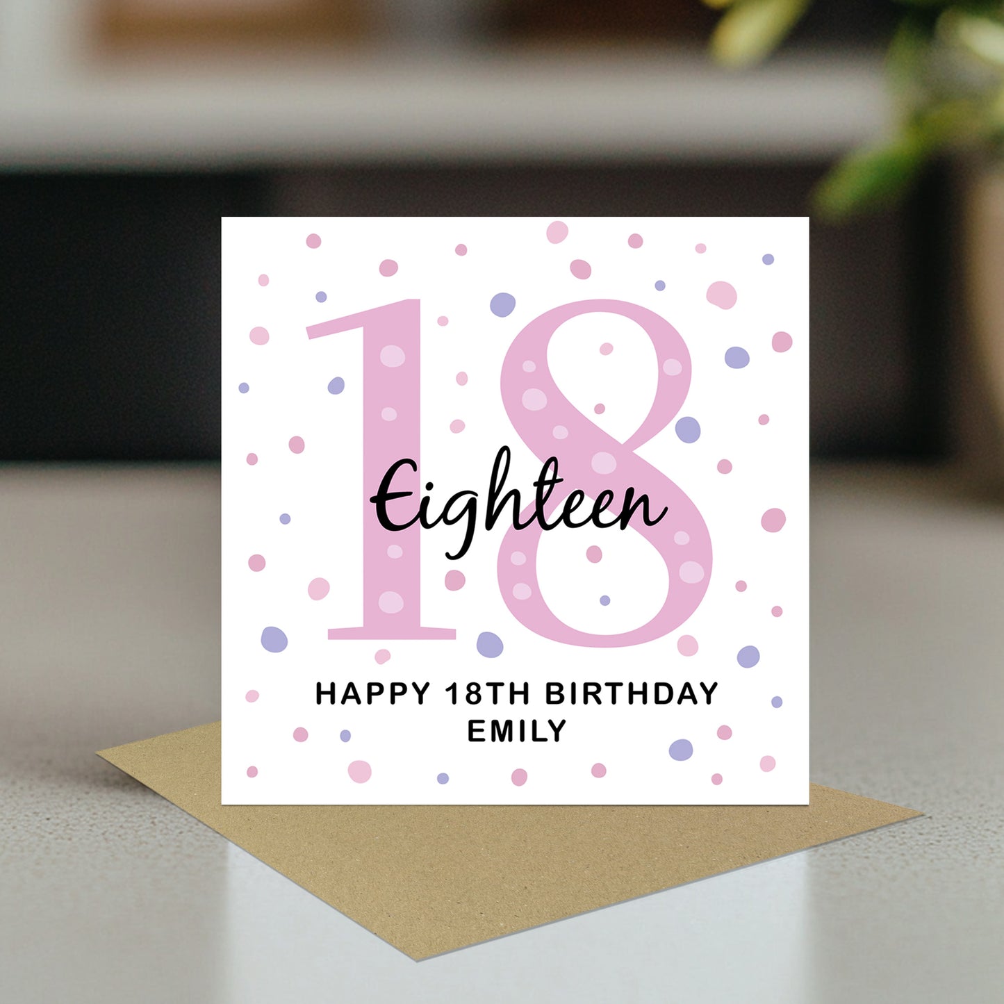 Personalised 18th Birthday Card Daughter Friend Sister Her
