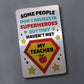 Teacher Thank You Gift Metal Card For Wallet Purse End of Term