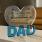Thank You Gifts For Dad Christmas Birthday Gifts Acrylic Plaque