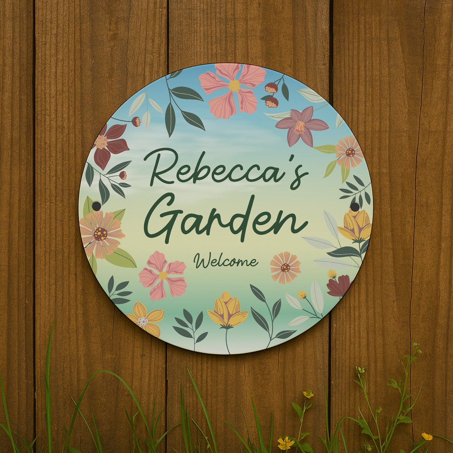Personalised Garden Sign For Outside Garden Plaques Novelty Gift