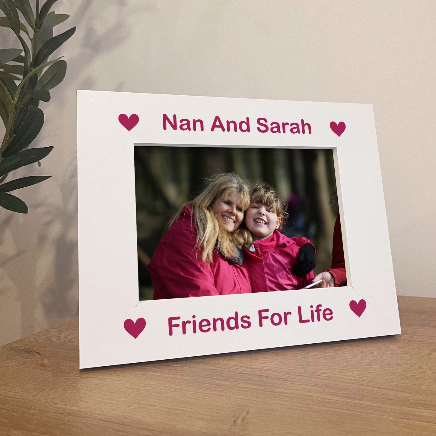 Nan Personalised 7x5 White Frame Gift For Nan Birthday Nan Gifts