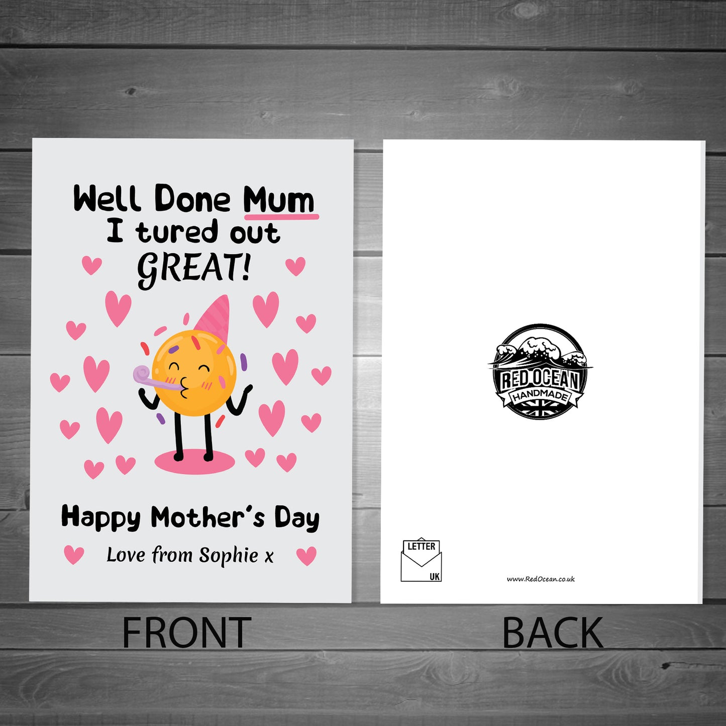 Funny Birthday Card For Mum From Daughter Son Joke Birthday Card
