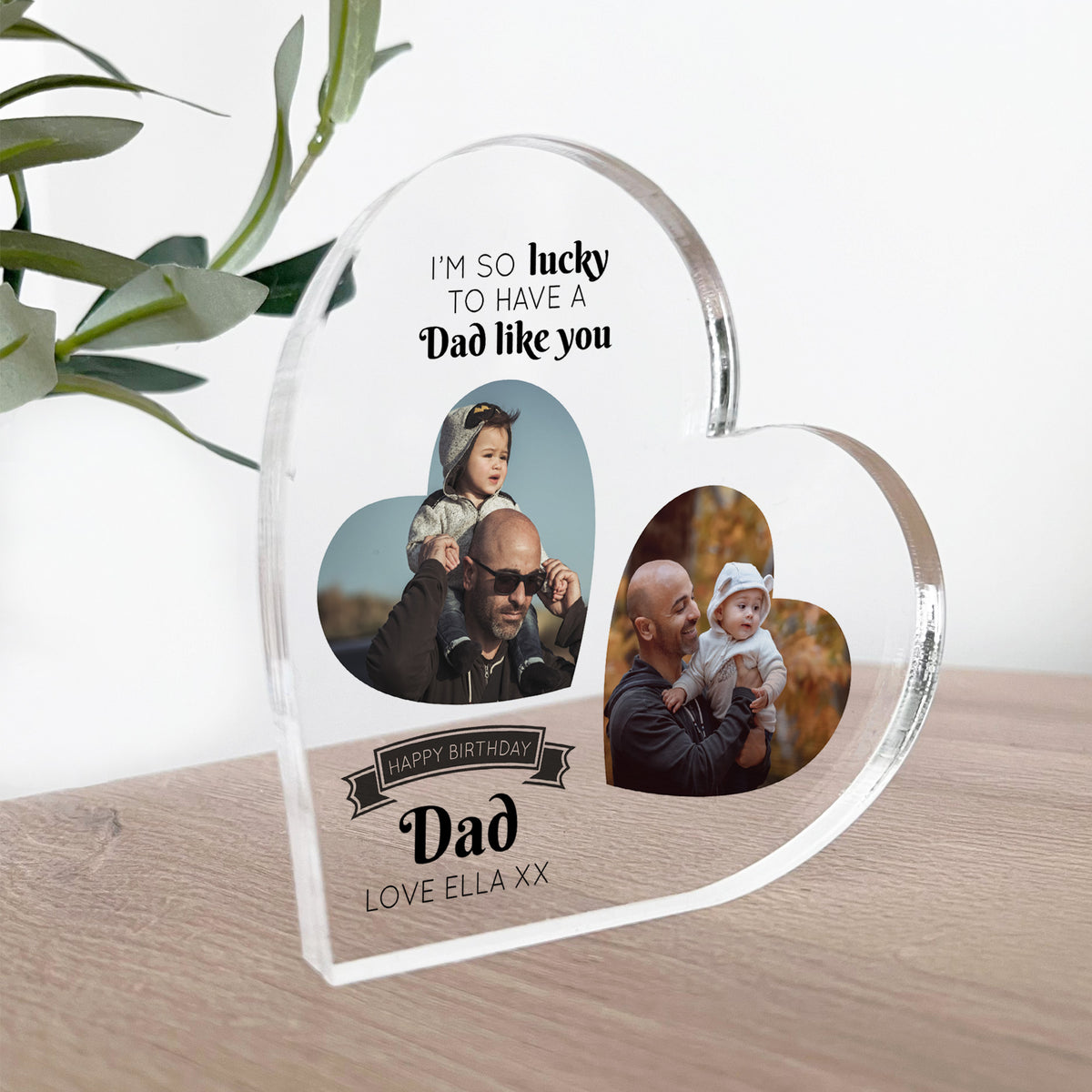 Personalised Dad Birthday Gifts Custom Photo Acrylic Plaque