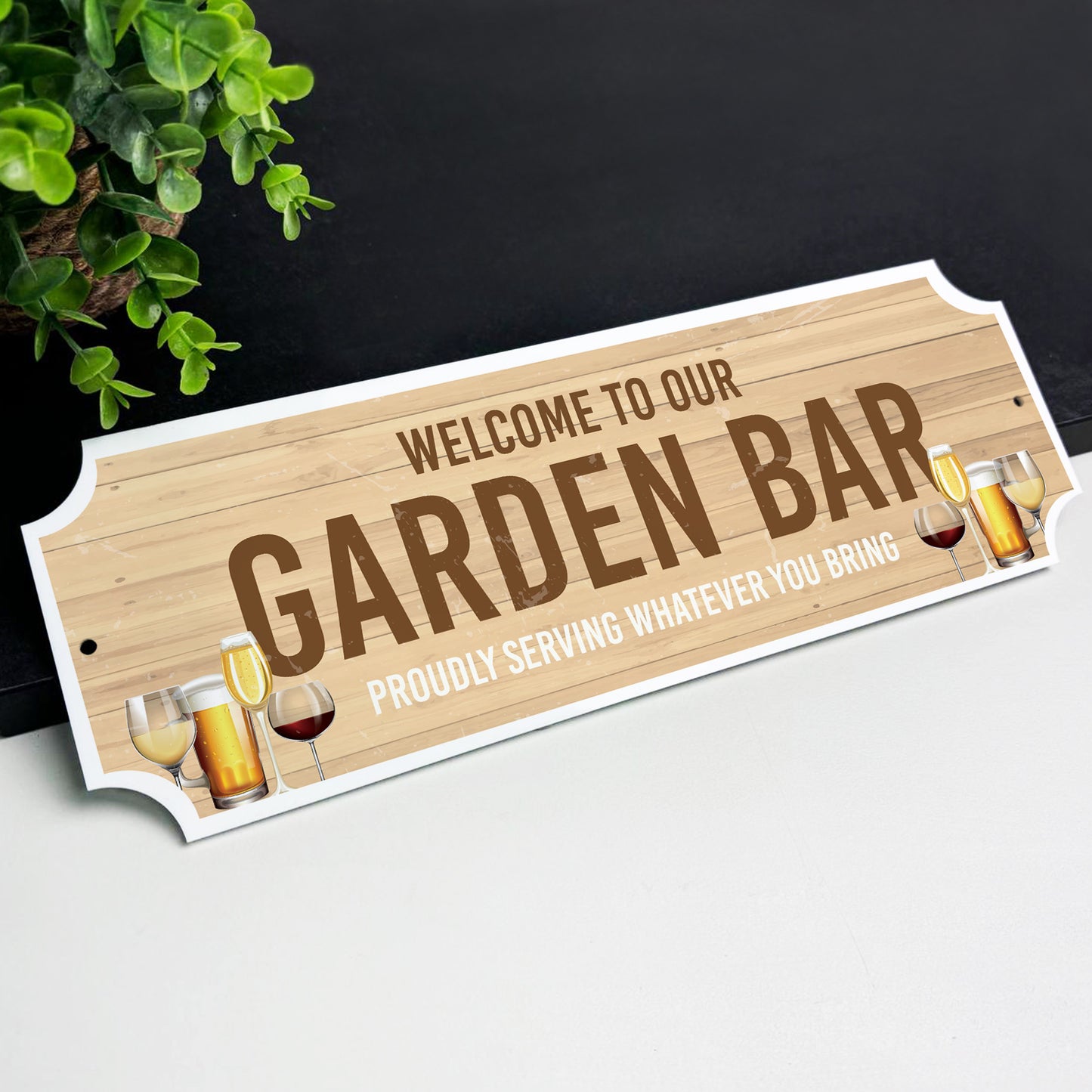 Garden Bar Sign For Home Bar Welcome Sign Man Cave Garage Funny