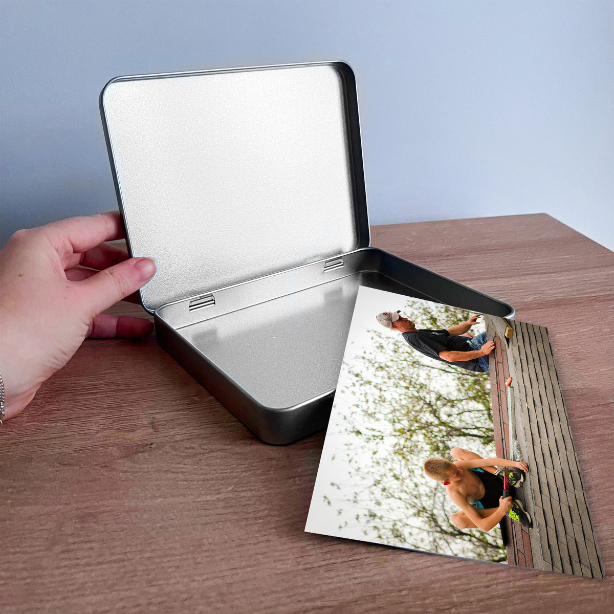 Dad Gift For Birthday Photo Storage Box Personalised Gift
