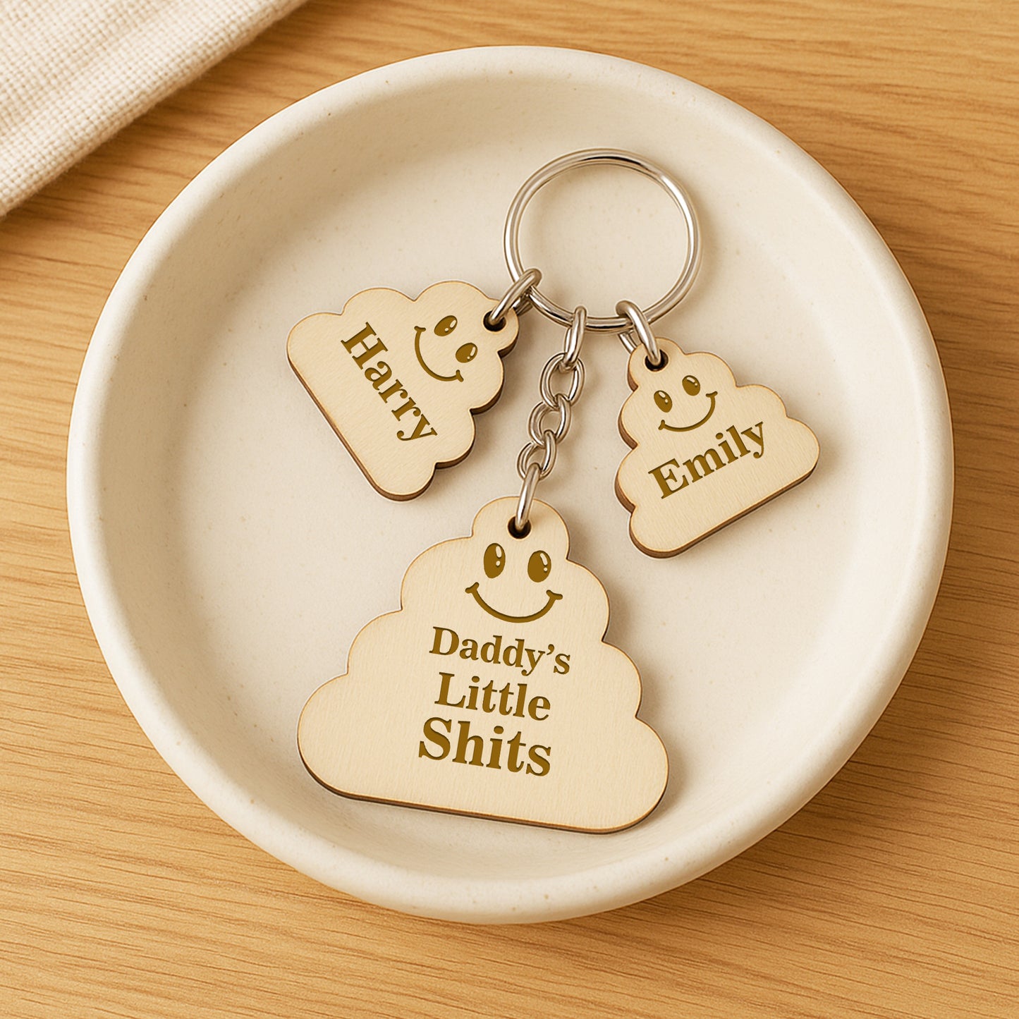 Personalised Fathers Day Gifts For Him Funny Engraved Keyring