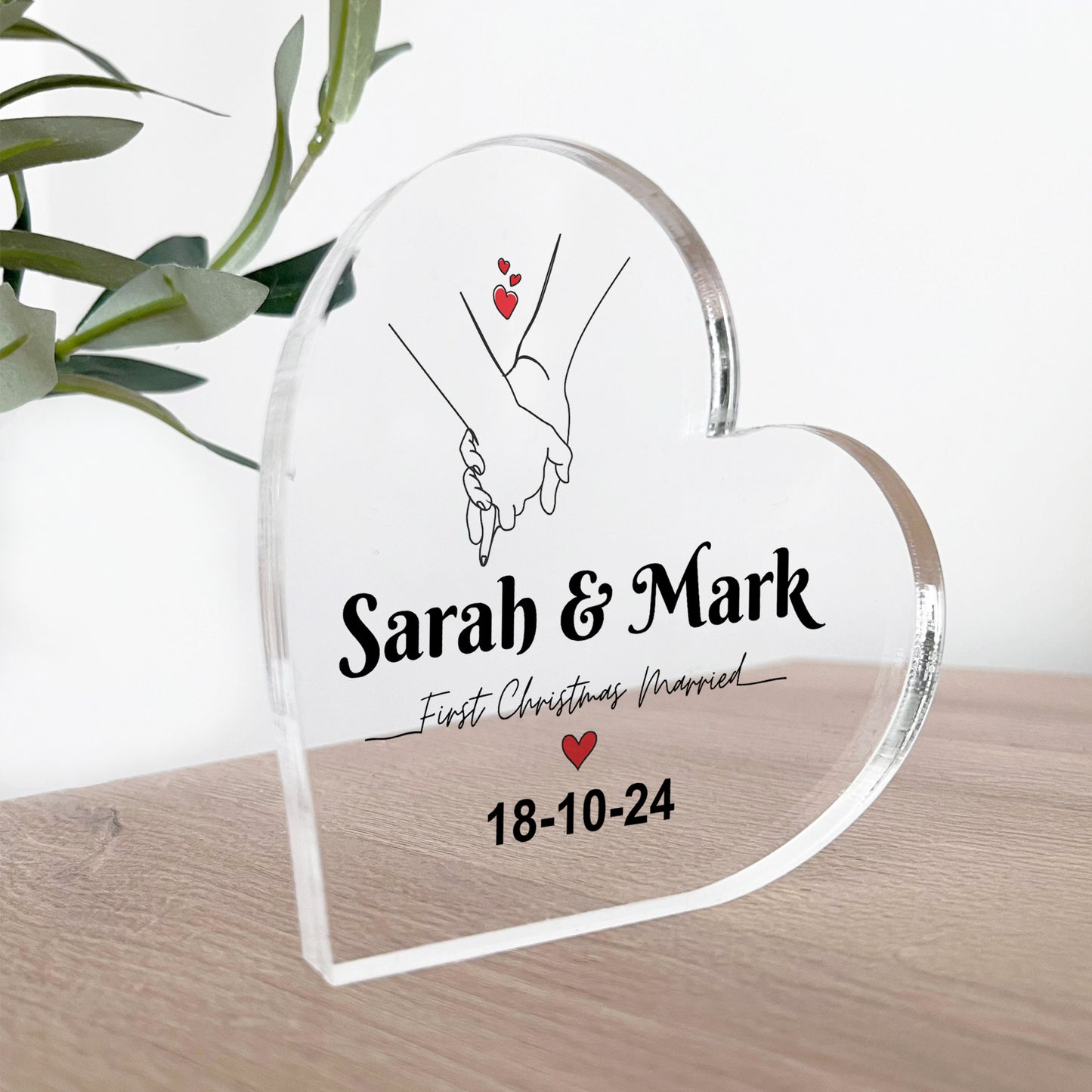 Personalised First Christmas Married Wedding Christmas Present