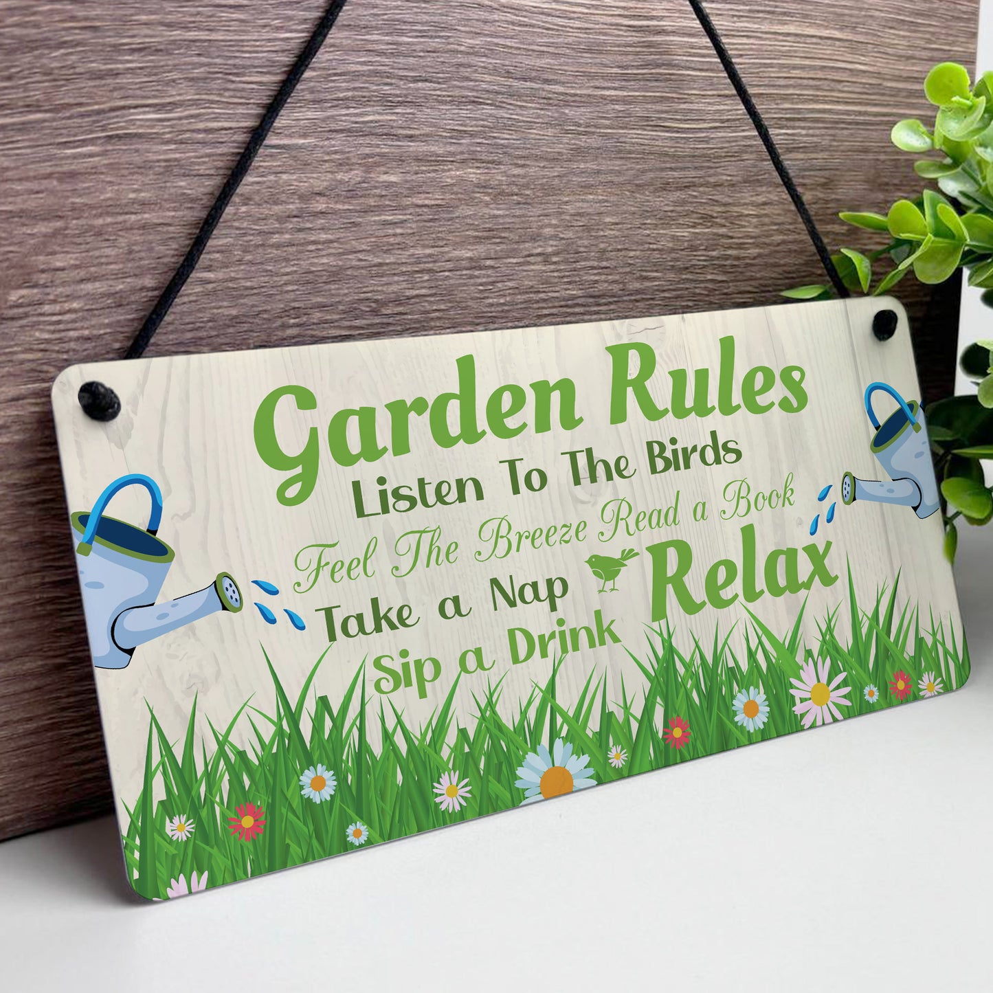 Garden Sign For Outdoor Hanging Garden Rules Sign For Yard